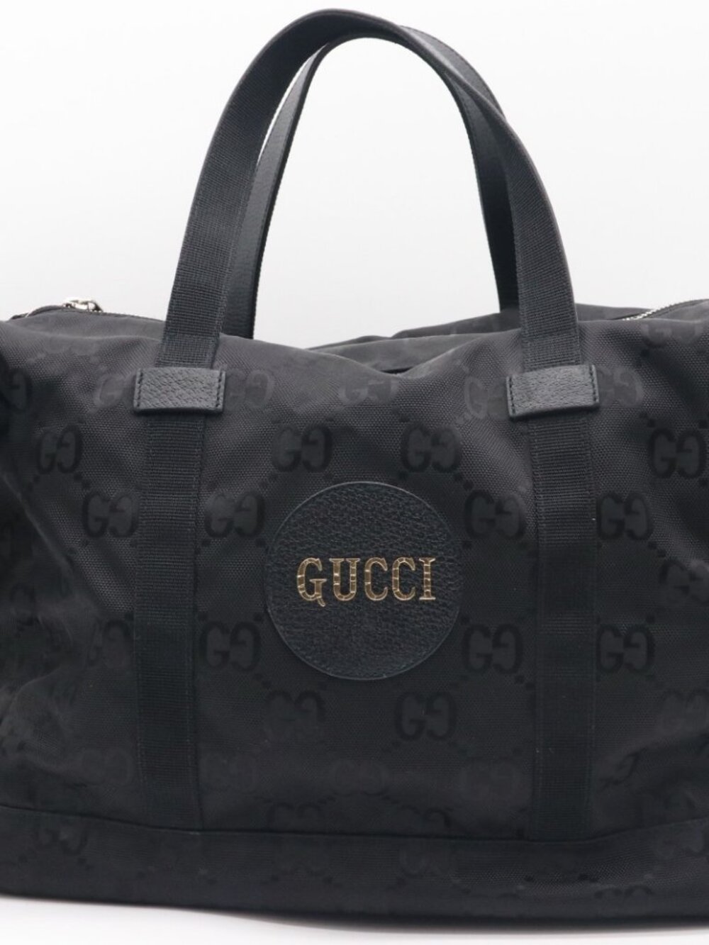 GUCCI Econyl Nylon Monogram Off The Grid Duffle Bag - Black